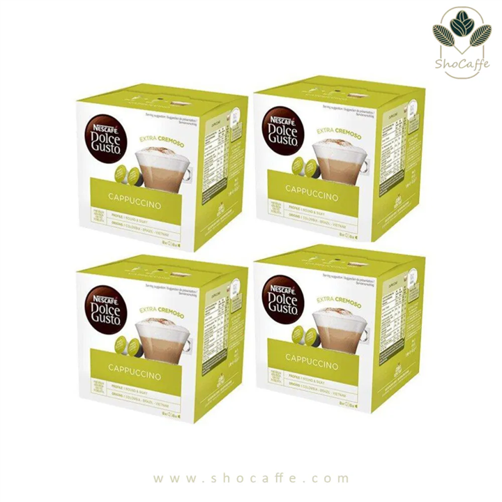 کپسول قهوه دولچه گوستو  کاپوچینو Cappuccino- بسته 4 عددی